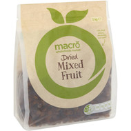 3 PACK OF Macro Dried Mixed Fruit 1kg