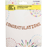 3 PACK OF Korbond Congratulations Foil Balloons Metallic Set 100g