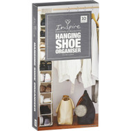 3 PACK OF Inspire Hanging Wardrobe Organiser 10 Shelf Narrow