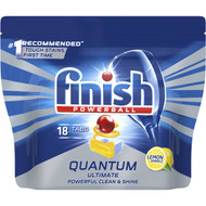3 PACK OF Finish Powerball Quantum Ultimate Dishwasher Tablets Lemon 18 pack