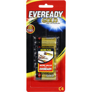 3 PACK OF Eveready Gold Type C Batteries 4 pack