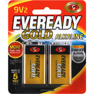 3 PACK OF Eveready Gold 9v Batteries 2 pack