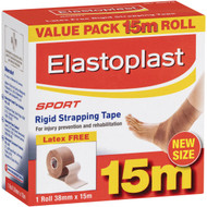 3 PACK OF Elastoplast Rigid Strapping Tape Roll 38mm X 15m