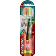 3 PACK OF Colgate Slim Soft Advanced Ultra Soft Toothbrush Value 2 pack