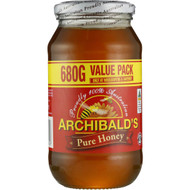 3 PACK OF Archibald's Pure Honey 680g
