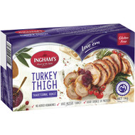 3 PACK OF Ingham's Frozen Turkey Thigh Roast Traditional 1kg
