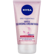 3 PACK OF Nivea Gentle Cream Face Wash Cleanser + Almond Oil 150ml