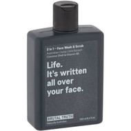3 PACK OF Brutal Truth 2 In 1 Face Wash & Scrub 250ml