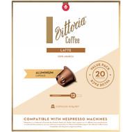 3 PACK OF Vittoria Latte Nespresso Compatible Coffee Capsules 20 pack