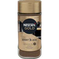 3 PACK OF Nescafe Gold Short Black Espresso Instant Coffee 100g