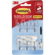3 PACK OF 3m Command Utensil Hooks Clear Value Pack 6 pack