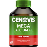 3 PACK OF Cenovis Mega Calcium + D Tablets Value Pack 200 pack