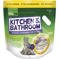 3 PACK OF Vitapet Kitchen & Bathroom Odour Control Litter 6l