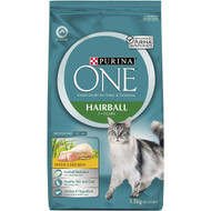 3 PACK OF Purina One Hairball Cat Formula With Chicken 1.5kg