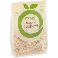 3 PACK OF Macro Cashew Kernels 500g