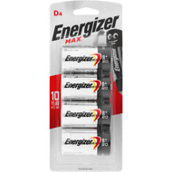 3 PACK OF Energizer Max Type D Batteries 4 pack