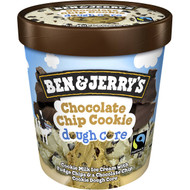 3 PACK OF Ben & Jerry's Chocolate Chip Cookie Dough Core Tub 458ml