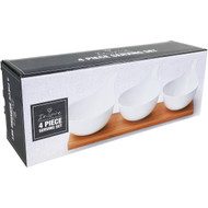 3 PACK OF Inspire Serving Set With Bamboo 4 Pieces