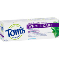 3 PACK OF Tom's Of Maine Natural Whole Care Fluoride Anticavity Toothpaste 113g