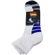 3 PACK OF Underworks Mens Sport Quarter Crew White 7 To 10 3 pack