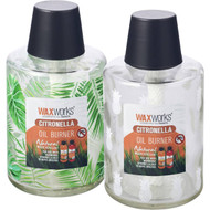 3 PACK OF Waxworks Citronella Natural Mozzie Oil Burner Assorted