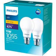 3 PACK OF Philips Led 1055lm Warm Bc 2 pack