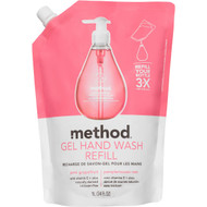 3 PACK OF Method Gel Hand Wash Refill Pink Grapefruit 1l