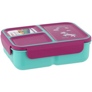 3 PACK OF Decor Go Triple Split Bento Box Assorted 1.4l