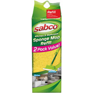 3 PACK OF Sabco Kitchen & Bathroom Sponge Mop Refill 2 pack