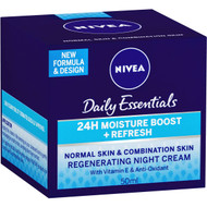 3 PACK OF Nivea Night Cream Face Moisturiser With Vitamin E 50ml