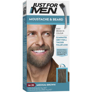 3 PACK OF Just For Men Moustache & Beard Medium Brown 70g