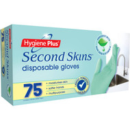 3 PACK OF Hygiene Plus Second Skins Disposable Gloves 75 pack
