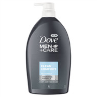 3 PACK OF Dove Men Care Clean Comfort Body & Face Wash 1l