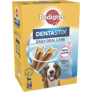 3 PACK OF Pedigree Dentastix Medium Dental Dog Treat 28 pack