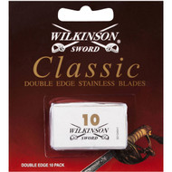 3 PACK OF Gillette Wilkinson Sword Double Edge Shaving Blades Stainless 10 pack