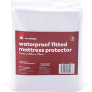 3 PACK OF Essentials Waterproof Fitted Matress Protector Single