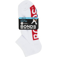 3 PACK OF Bonds Socks Mens Logo Lowcut Size 11-14 3 pack