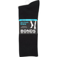 3 PACK OF Bonds Socks Mens Business Black Size 11-14 3 pack
