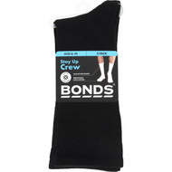 3 PACK OF Bonds Mens Stay Up Crew Socks Size 6-10 2 pack