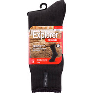 3 PACK OF Bonds Explorer Socks Mens Black Size 6-10