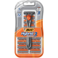 3 PACK OF Bic Hybrid 3 Comfort Shaver 12 pack