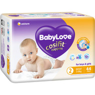 3 PACK OF Babylove Cosifit Bulk Nappies Infant 44 pack