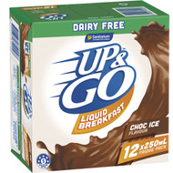 3 PACK OF Sanitarium Up&go Dairy Free Liquid Breakfast Choc Ice 12 pack