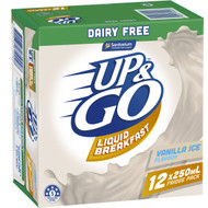3 PACK OF Sanitarium Up&go Dairy Free Liquid Breakfast Vanilla Ice 12 pack
