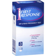 3 PACK OF First Response Pregnancy Test Dip Read 3 pack