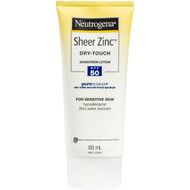 3 PACK OF Neutrogena Sheer Zinc Dry-touch Sunscreen Lotion Spf 50 88ml