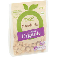 3 PACK OF Macro Organic Raw Macadamia Nuts 250g