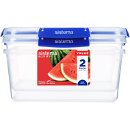 3 PACK OF Sistema Klip It Plus Rectangle 3.35l 2 pack