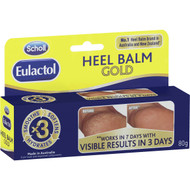 3 PACK OF Scholl Eulactol Gold Heel Balm 80ml