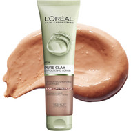 3 PACK OF L'oreal Paris Pure Clay Red Algae Exfoliating Scrub 150ml